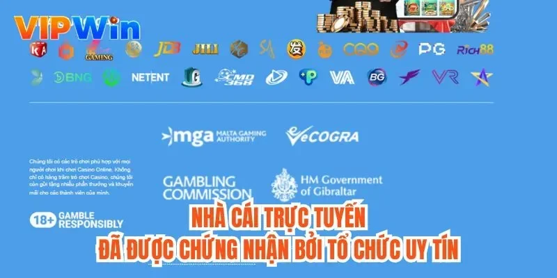 Nhà cái trực tuyến đã được chứng nhận bởi tổ chức uy tín 